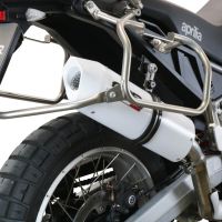 Scarico GPR compatibile con  Aprilia Tuareg 660 2021-2024, Albus Evo4, Scarico omologato, silenziatore con db killer estraibile e raccordo specifico