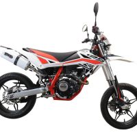 Scarico GPR compatibile con  Beta RR 125 4T Motard 2019-2020, Albus Evo4, Terminale di scarico omologato, fornito con db killer estraibile, catalizzatore e raccordo specifico