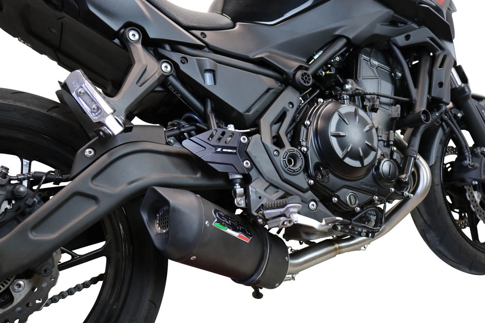 Scarico GPR compatibile con  Kawasaki Z 650 2017-2020, Furore Evo4 Nero, Scarico completo omologato,fornito con db killer estraibile,catalizzatore e collettore