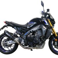 Scarico GPR compatibile con  Yamaha Mt-09 2021-2023, Furore Evo4 Nero, Scarico completo omologato,fornito con db killer estraibile,catalizzatore e collettore