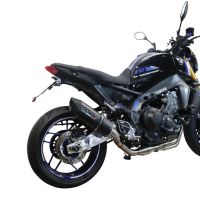 Scarico GPR compatibile con  Yamaha Mt-09 2021-2023, Furore Evo4 Nero, Scarico completo omologato,fornito con db killer estraibile,catalizzatore e collettore