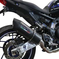 Scarico GPR compatibile con  Yamaha Mt-09 2021-2023, Furore Evo4 Nero, Scarico completo omologato,fornito con db killer estraibile,catalizzatore e collettore