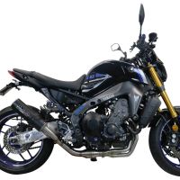 Scarico GPR compatibile con  Yamaha Mt-09 2021-2023, M3 Black Titanium, Scarico completo omologato,fornito con db killer estraibile,catalizzatore e collettore