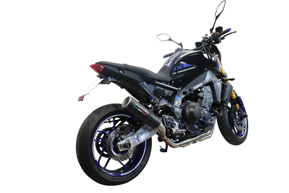 Scarico GPR compatibile con  Yamaha Mt-09 2021-2023, M3 Black Titanium, Scarico completo omologato,fornito con db killer estraibile,catalizzatore e collettore