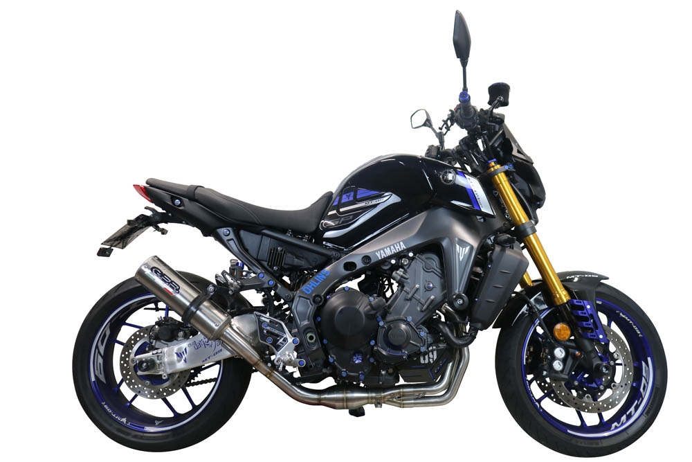 Scarico GPR compatibile con  Yamaha Mt-09 2021-2023, M3 Inox , Scarico completo omologato,fornito con db killer estraibile,catalizzatore e collettore