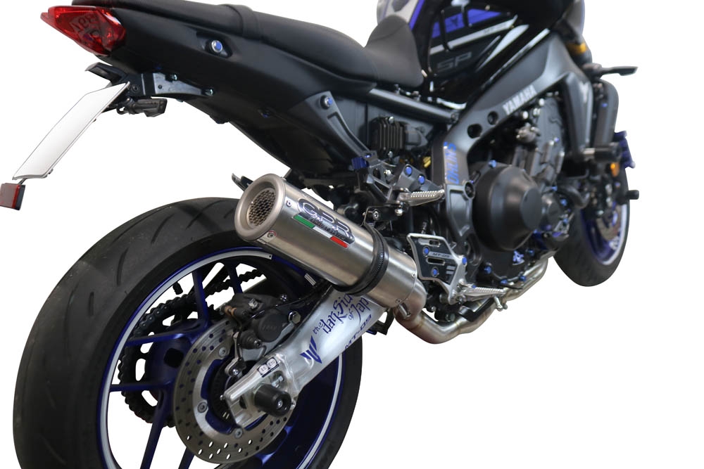 Scarico GPR compatibile con  Yamaha Mt-09 2021-2023, M3 Inox , Scarico completo omologato,fornito con db killer estraibile,catalizzatore e collettore