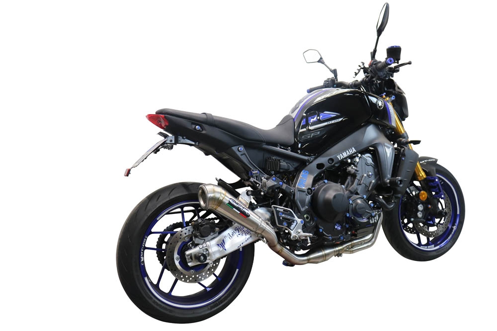 Scarico GPR compatibile con  Yamaha Mt-09 2021-2023, Powercone Evo, Scarico completo omologato,fornito con db killer estraibile,catalizzatore e collettore