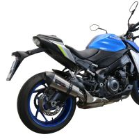 Scarico GPR compatibile con  Suzuki Gsx-S 1000  2021-2024, GP Evo4 Titanium, Scarico omologato, silenziatore con db killer estraibile e raccordo specifico