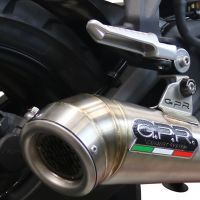 GPR exhaust compatible with  Voge 500R 2021-2024, Powercone Evo, Racing slip-on exhaust including link pipe 