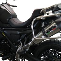 Scarico GPR compatibile con  Voge 650DSX 2021-2024, GP Evo4 Titanium, Terminale di scarico omologato,fornito con db killer estraibile,catalizzatore e collettore