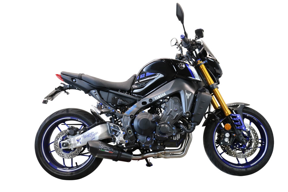 Scarico GPR compatibile con  Yamaha Mt-09 2021-2024, Gpe Ann. Poppy, Scarico completo omologato,fornito con db killer estraibile e collettore, legale solo per alcuni mercati extracee