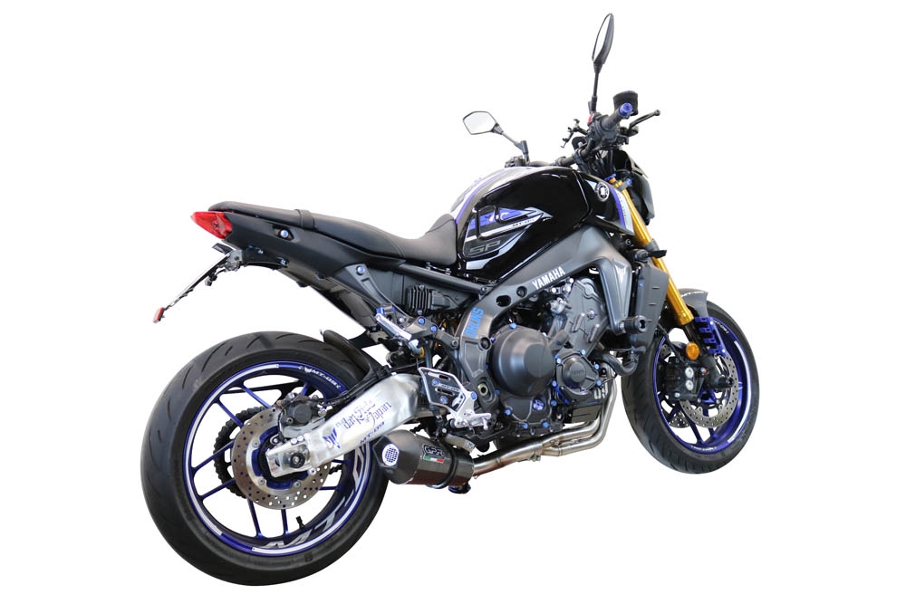 Scarico GPR compatibile con  Yamaha Mt-09 2021-2024, Gpe Ann. Poppy, Scarico completo omologato,fornito con db killer estraibile e collettore, legale solo per alcuni mercati extracee