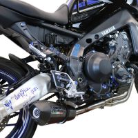 Scarico GPR compatibile con  Yamaha Mt-09 2021-2024, Gpe Ann. Poppy, Scarico completo omologato,fornito con db killer estraibile e collettore, legale solo per alcuni mercati extracee