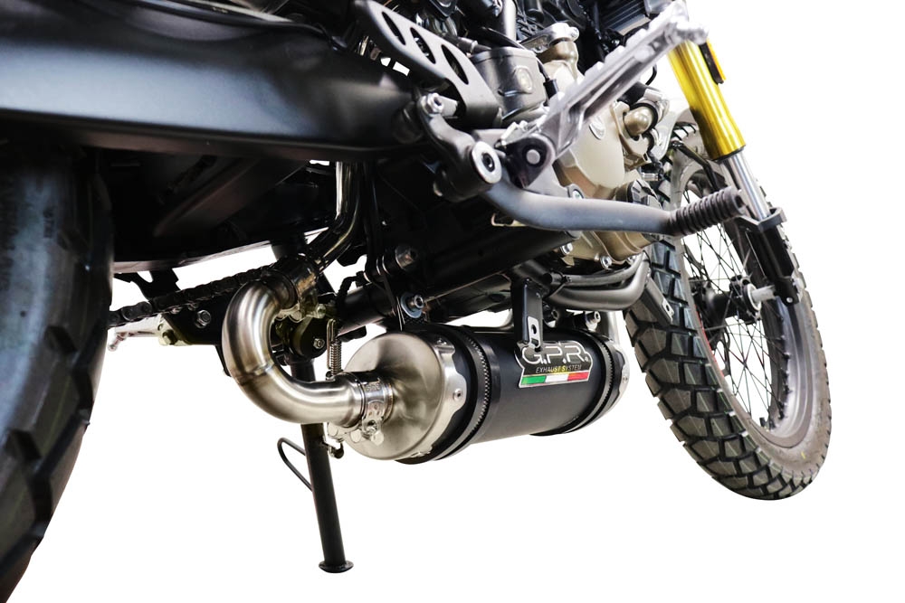 GPR exhaust compatible with  F.B. Mondial Hps 125 2021-2023, Deeptone Inox, Racing full system exhaust  