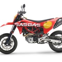 Scarico GPR compatibile con  Gas Gas ES 700 2023-2024, Furore Evo4 Nero, Terminale di scarico omologato, fornito con db killer estraibile, catalizzatore e raccordo specifico