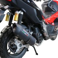 Scarico GPR compatibile con  Honda X-Adv 150 2020-2023, Furore Nero, Scarico completo racing, fornito con db killer estraibile e collettore, non conforme per uso stradale