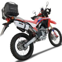 Scarico GPR compatibile con  Honda Crf 300 L - Rally 2021-2024, Albus Ceramic, Terminale di scarico Racing, con raccordo specifico e db killer estraibile, non conforme per uso stradale