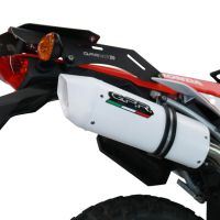 Scarico GPR compatibile con  Honda Crf 300 L - Rally 2021-2024, Albus Ceramic, Terminale di scarico Racing, con raccordo specifico e db killer estraibile, non conforme per uso stradale