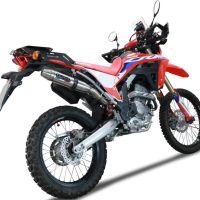 Scarico GPR compatibile con  Honda Crf 300 L - Rally 2021-2024, Deeptone Inox, scarico Racing, con raccordo specifico e db killer estraibile, non conforme per uso stradale