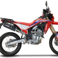 Scarico GPR compatibile con  Honda Crf 300 L - Rally 2021-2024, Furore Evo4 Nero, Terminale di scarico omologato,fornito con db killer estraibile,catalizzatore e collettore