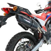 Scarico GPR compatibile con  Honda Crf 300 L - Rally 2021-2024, Furore Evo4 Nero, Terminale di scarico omologato,fornito con db killer estraibile,catalizzatore e collettore