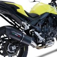 Scarico GPR compatibile con  Honda CB 750 Hornet  2023-2024, Furore Evo4 Nero, Scarico omologato, silenziatore con db killer estraibile e raccordo specifico