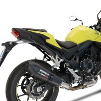 Scarico GPR compatibile con  Honda CB 750 Hornet  2023-2024, M3 Black Titanium, Scarico omologato, silenziatore con db killer estraibile e raccordo specifico