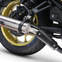 Scarico GPR compatibile con  Honda Cmx 1100 Rebel 2021-2024, M3 Inox , Scarico omologato, silenziatore con db killer estraibile e raccordo specifico