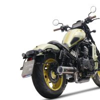 Scarico GPR compatibile con  Honda Cmx 1100 Rebel 2021-2024, M3 Poppy , Scarico omologato, silenziatore con db killer estraibile e raccordo specifico