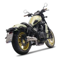 Scarico GPR compatibile con  Honda Cmx 1100 Rebel 2021-2024, Ultracone, Scarico omologato, silenziatore con db killer estraibile e raccordo specifico