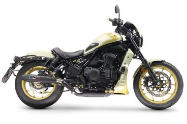 Scarico GPR compatibile con  Honda Cmx 1100 Rebel 2021-2024, Ultracone Nero, Scarico omologato, silenziatore con db killer estraibile e raccordo specifico