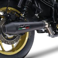 GPR exhaust compatible with  Honda Cmx 1100 Rebel 2021-2024, Ultracone Nero, Homologated legal slip-on exhaust including removable db killer and link pipe 