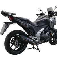 Scarico GPR compatibile con  Honda Nc 750 X - S Dct  2017-2020, Furore Evo4 Poppy, Scarico omologato, silenziatore con db killer estraibile e raccordo specifico