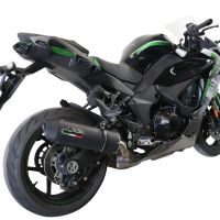 Scarico GPR compatibile con  Kawasaki Ninja 1000 Sx 2020-2020, Furore Evo4 Nero, Scarico omologato, silenziatore con db killer estraibile e raccordo specifico