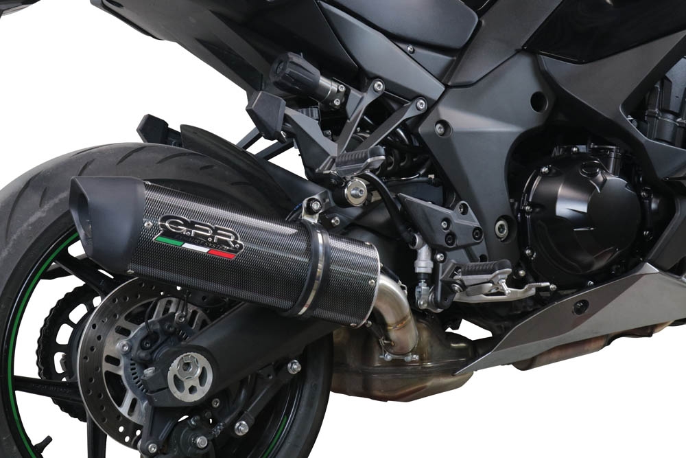 Scarico GPR compatibile con  Kawasaki Ninja 1000 Sx 2020-2020, Furore Evo4 Poppy, Scarico omologato, silenziatore con db killer estraibile e raccordo specifico