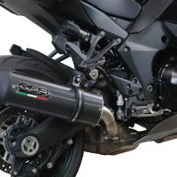 Scarico GPR compatibile con  Kawasaki Ninja 1000 Sx 2020-2020, Furore Evo4 Poppy, Scarico omologato, silenziatore con db killer estraibile e raccordo specifico