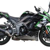 Scarico GPR compatibile con  Kawasaki Ninja 1000 Sx 2020-2020, M3 Black Titanium, Scarico omologato, silenziatore con db killer estraibile e raccordo specifico