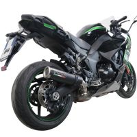 Scarico GPR compatibile con  Kawasaki Ninja 1000 Sx 2020-2020, M3 Black Titanium, Scarico omologato, silenziatore con db killer estraibile e raccordo specifico