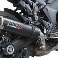 Scarico GPR compatibile con  Kawasaki Ninja 1000 Sx 2020-2020, M3 Black Titanium, Scarico omologato, silenziatore con db killer estraibile e raccordo specifico