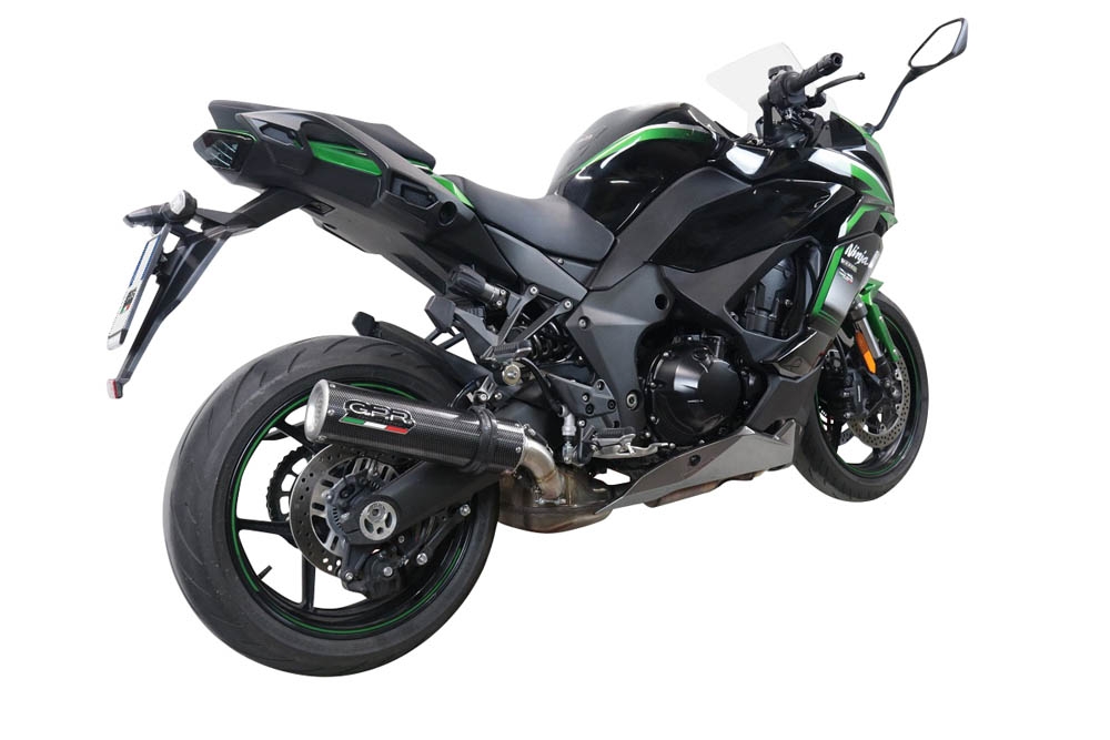 Scarico GPR compatibile con  Kawasaki Ninja 1000 Sx 2021-2023, M3 Poppy , Terminale di scarico racing, con raccordo, senza omologazione