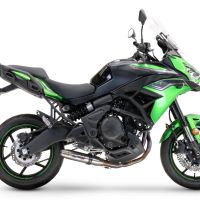 Scarico GPR compatibile con  Kawasaki Versys 650 2017-2020, Deeptone Inox, Scarico completo racing, fornito con db killer estraibile e collettore, non conforme per uso stradale