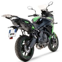 Scarico GPR compatibile con  Kawasaki Versys 650 2017-2020, Deeptone Inox, Scarico completo racing, fornito con db killer estraibile e collettore, non conforme per uso stradale