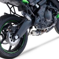 Scarico GPR compatibile con  Kawasaki Versys 650 2017-2020, Deeptone Inox, Scarico completo racing, fornito con db killer estraibile e collettore, non conforme per uso stradale