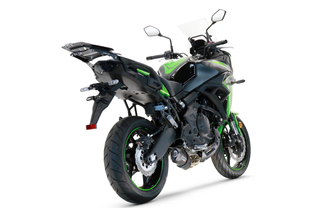 Scarico GPR compatibile con  Kawasaki Versys 650 2017-2020, Furore Evo4 Poppy, Scarico completo omologato,fornito con db killer estraibile,catalizzatore e collettore