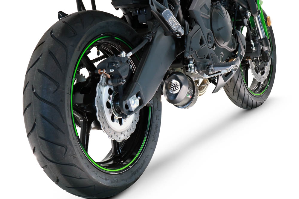 Scarico GPR compatibile con  Kawasaki Versys 650 2017-2020, Furore Evo4 Poppy, Scarico completo omologato,fornito con db killer estraibile,catalizzatore e collettore