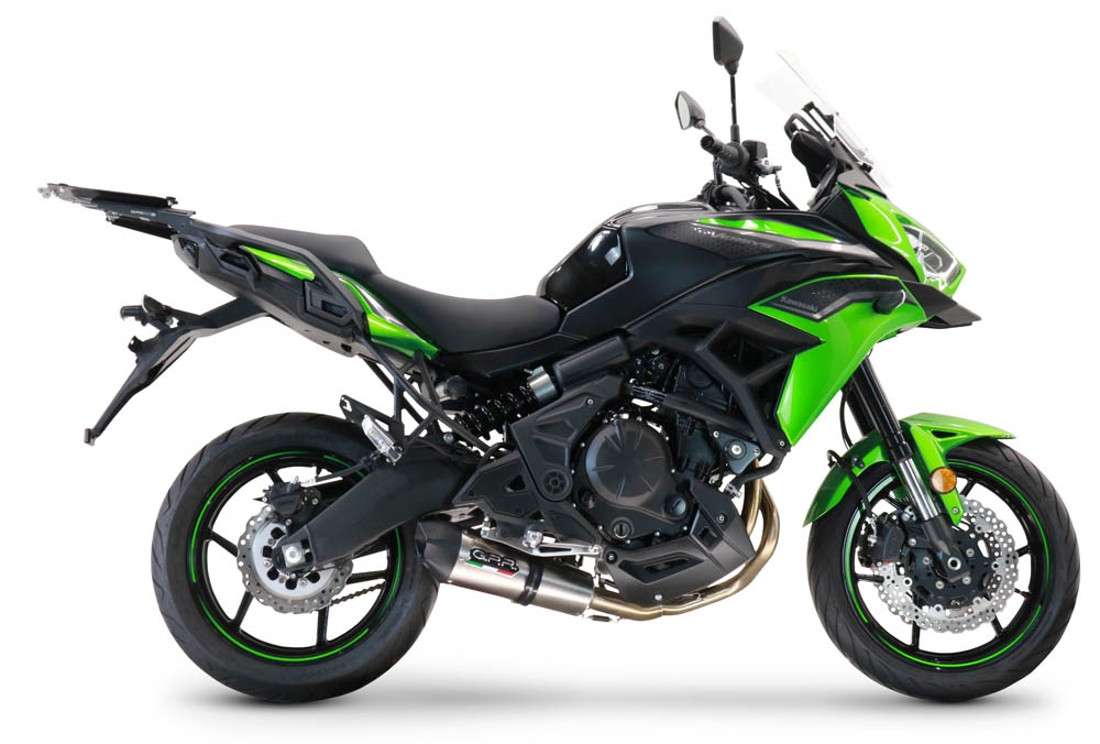 Scarico GPR compatibile con  Kawasaki Versys 650 2015-2016, Gpe Ann. titanium, Scarico completo omologato,fornito con db killer estraibile,catalizzatore e collettore