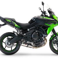 GPR exhaust compatible with  Kawasaki Versys 650 2021-2022, GP Evo4 Titanium, Homologated legal full system exhaust, including removable db killer and catalyst 