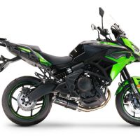 Scarico GPR compatibile con  Kawasaki Versys 650 2021-2022, M3 Black Titanium, Scarico completo omologato,fornito con db killer estraibile,catalizzatore e collettore