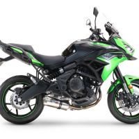 Scarico GPR compatibile con  Kawasaki Versys 650 2015-2016, Satinox , Scarico completo omologato,fornito con db killer estraibile e collettore