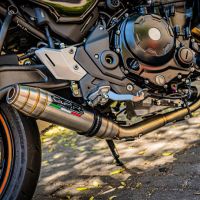 Scarico GPR compatibile con  Kawasaki Z 650 RS 2021-2023, Deeptone Inox, Scarico completo omologato per il rumore,fornito con db killer,catalizzatore conforme alla revisione e collettore